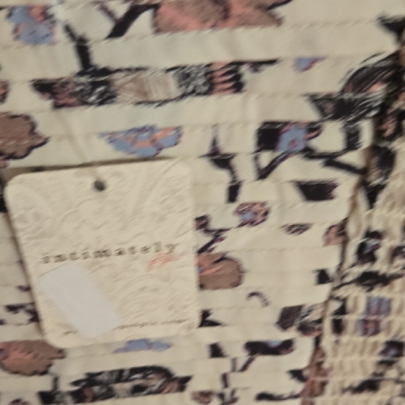 Free People Floral Lace Bodysuit in Cream and Purple - Picture 4 of 12